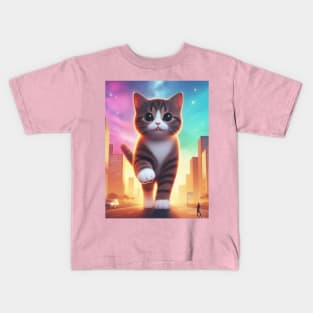 Giant Kitty Kids T-Shirt
